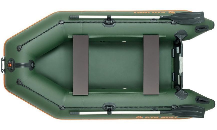 Kolibri KM-280 (Kolibri KM-280) green motor inflatable boat, without deck