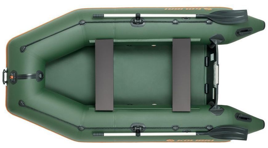 Kolibri KM-300 green motor inflatable boat, without deck