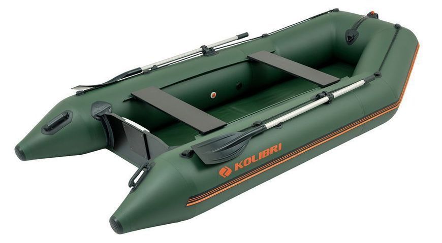 Kolibri KM-330 green motor inflatable boat, without deck