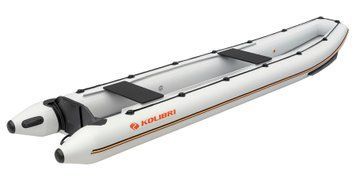Kolibri KM-460C inflatable canoe without deck, light gray