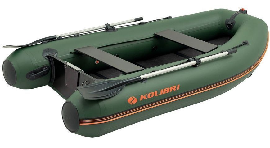 Kolibri KM-280DL green motor keel inflatable boat + slan-book
