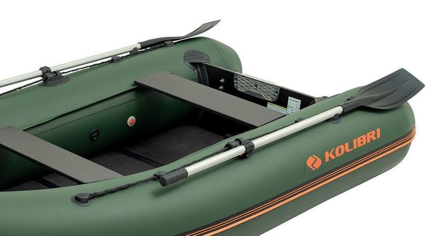 Kolibri KM-280DL green motor keel inflatable boat + slan-book