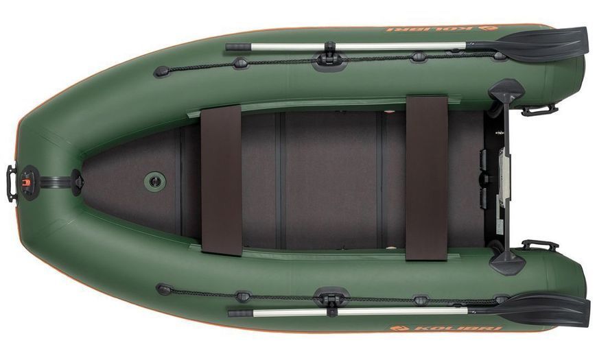 Kolibri KM-280DL green motor keel inflatable boat + slan-book