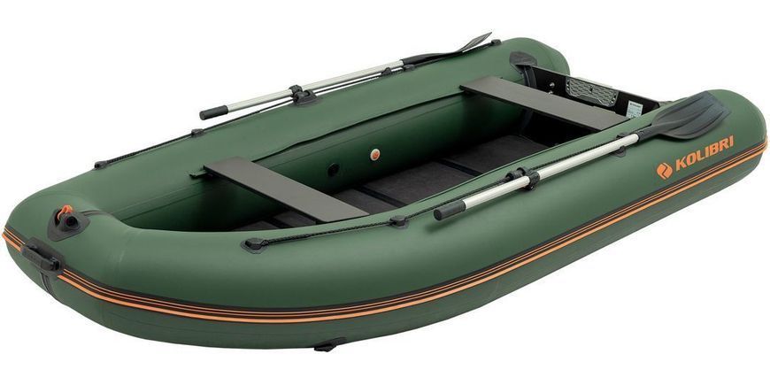 Kolibri KM-330DL green motor keel inflatable boat + slan-book