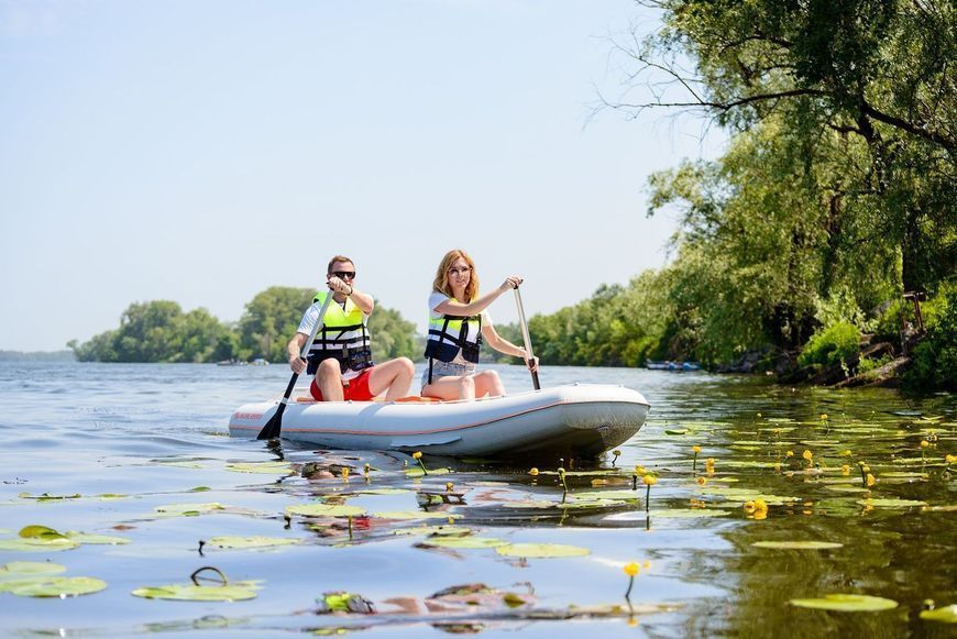Kolibri KM-330C inflatable canoe without deck, dark gray