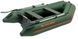 Kolibri KM-260D Profi, bateau pneumatique &agrave; quille motoris&eacute;e vert avec plancher repliable