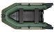 Kolibri KM-260D Profi, bateau pneumatique &agrave; quille motoris&eacute;e vert avec plancher repliable