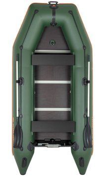 Kolibri KM-330D Profi green motor keel inflatable boat + aluminum paddle