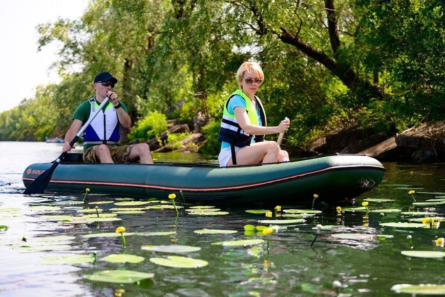 Kolibri KM-330C inflatable canoe Air-Deck dark gray
