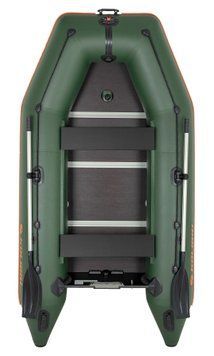 Kolibri KM-300D Profi green motor keel inflatable boat + plywood deck
