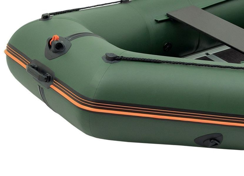 Kolibri KM-300D Profi green motor keel inflatable boat + plywood deck