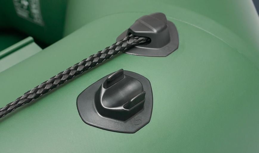 Kolibri KM-300D Profi green motor keel inflatable boat + plywood deck