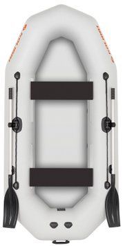 Kolibri K-270T light gray inflatable rowing boat, without deck