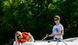 Kolibri K-270T light gray inflatable rowing boat, without deck