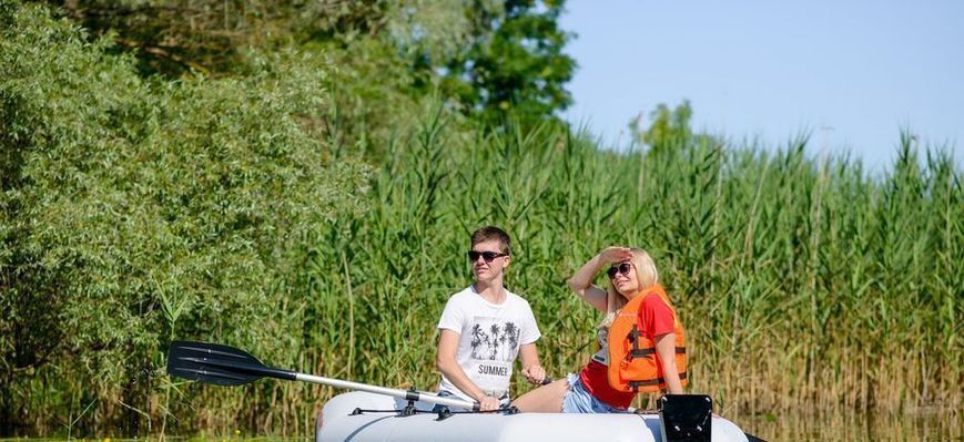 Kolibri K-270T light gray inflatable rowing boat, without deck