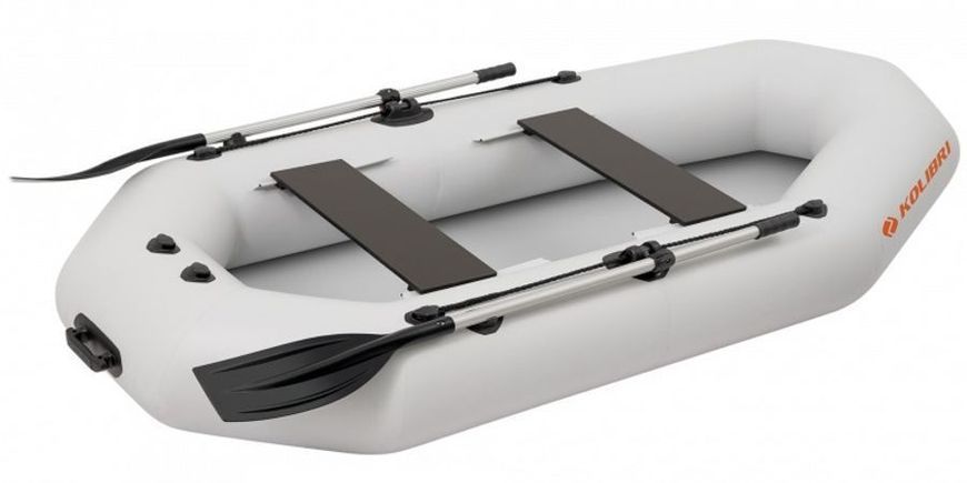 Kolibri K-270T light gray inflatable rowing boat, without deck