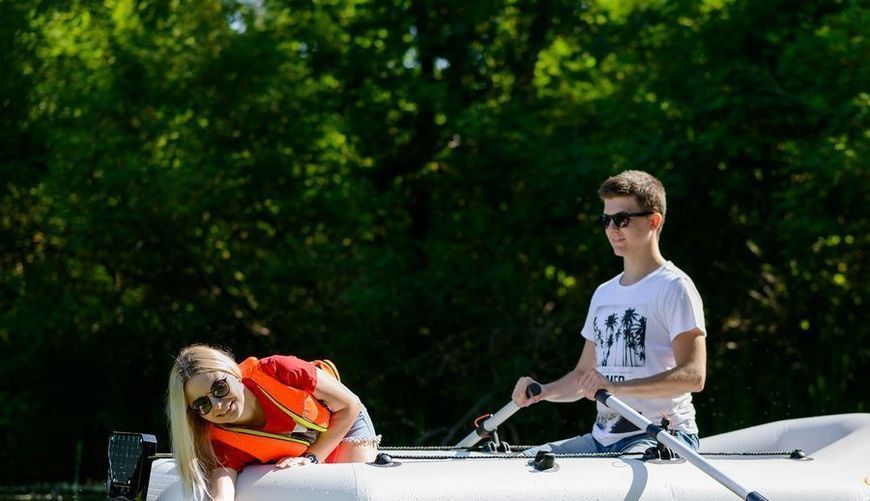 Kolibri K-270T light gray inflatable rowing boat, without deck