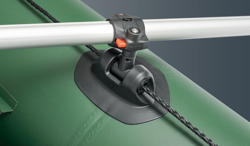 Kolibri KM-330D Profi green motor keel inflatable boat + plywood deck