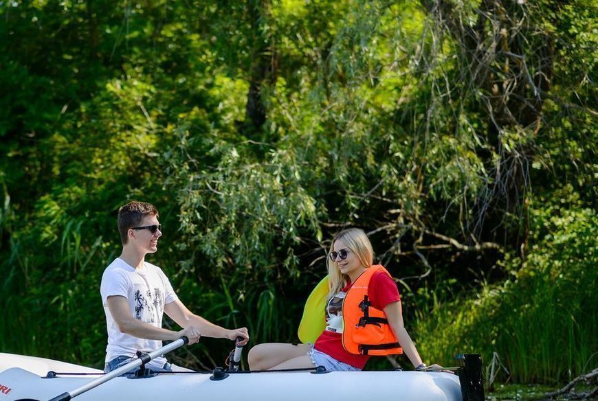 Kolibri K-270T light gray inflatable rowing boat, without deck