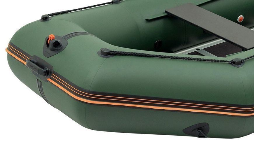 Kolibri KM-360D Profi green motor keel inflatable boat + plywood deck