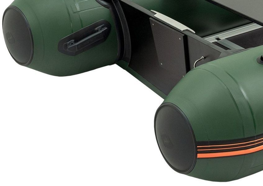 Kolibri KM-330DSL green motor keel inflatable boat + plywood pail