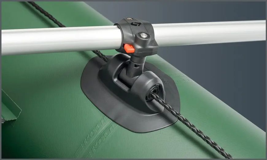 Kolibri KM-330DSL green motor keel inflatable boat + plywood pail