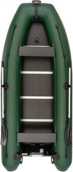 Kolibri KM-360DSL green motor keel inflatable boat + plywood pail