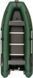 Kolibri KM-360DSL green motor keel inflatable boat + plywood pail