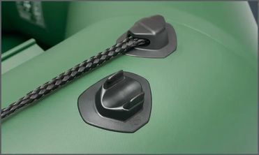 Kolibri KM-360DSL green motor keel inflatable boat + plywood pail