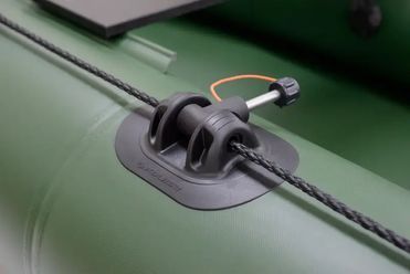 Kolibri KM-360DSL green motor keel inflatable boat + plywood pail