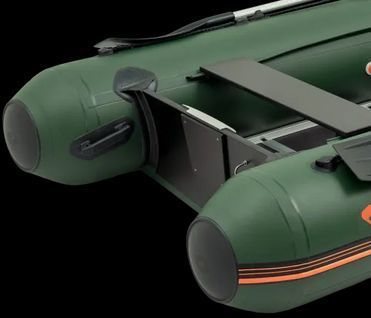 Kolibri KM-360DSL green motor keel inflatable boat + plywood pail