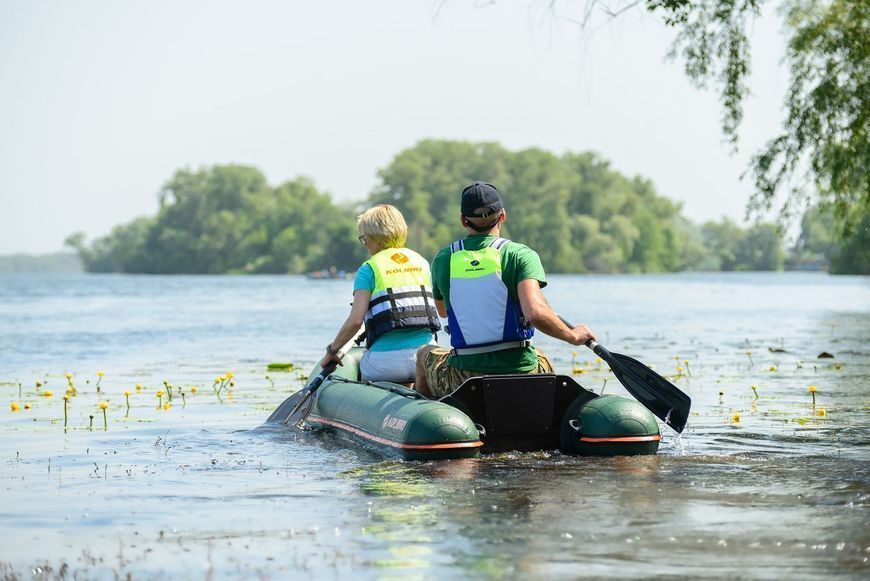 Kolibri KM-460C inflatable canoe Air-Deck dark gray