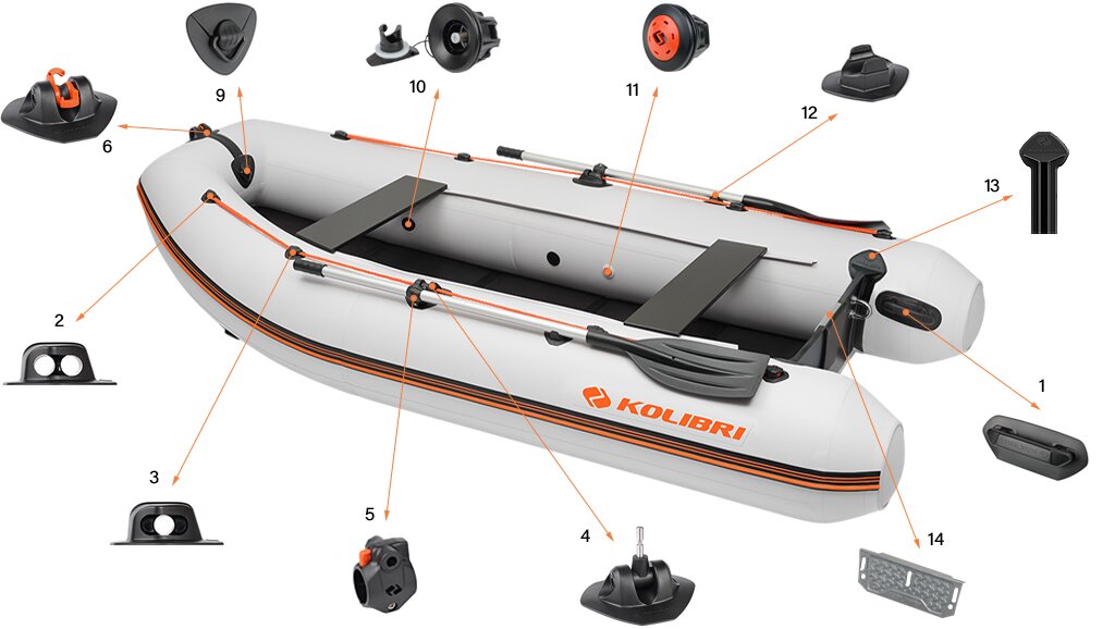Motor boat accessories Kolibri KM-330DL