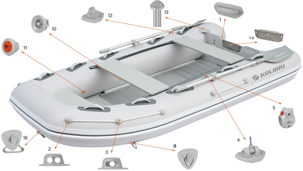 Motorboat accessories Kolibri KM-330DXL