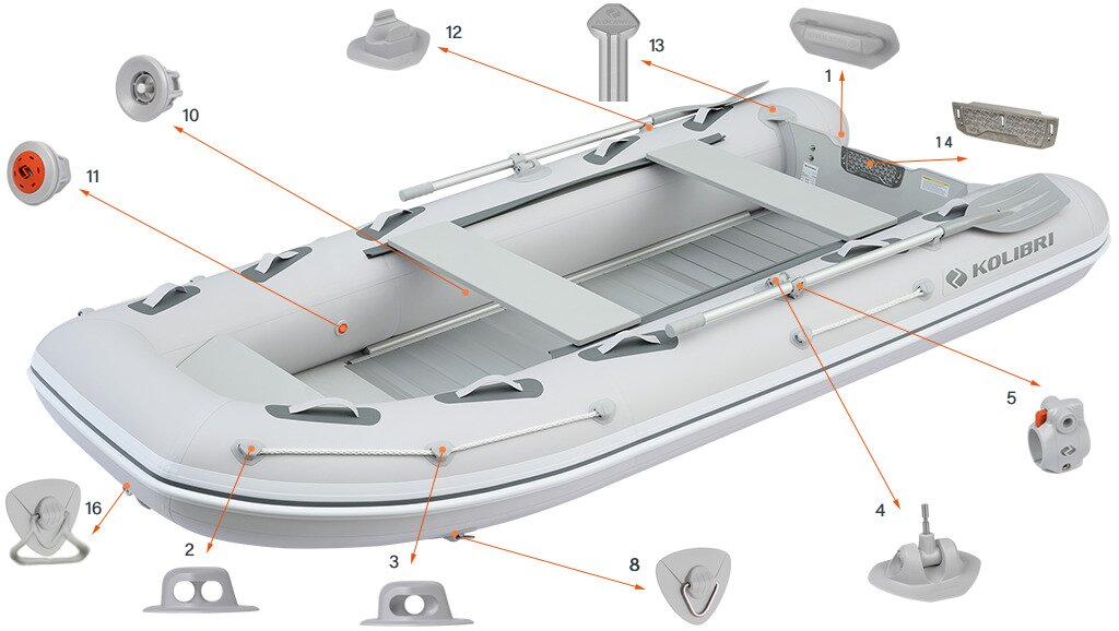 Motor boat accessories Kolibri KM-360DXL