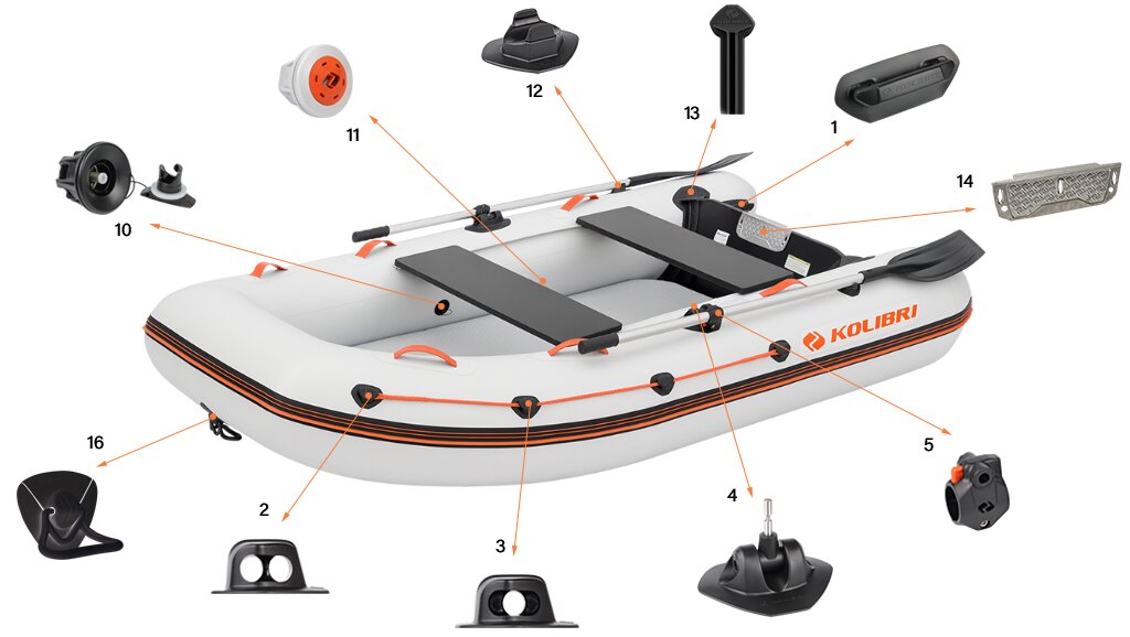 Motor boat accessories Kolibri KM-270XL