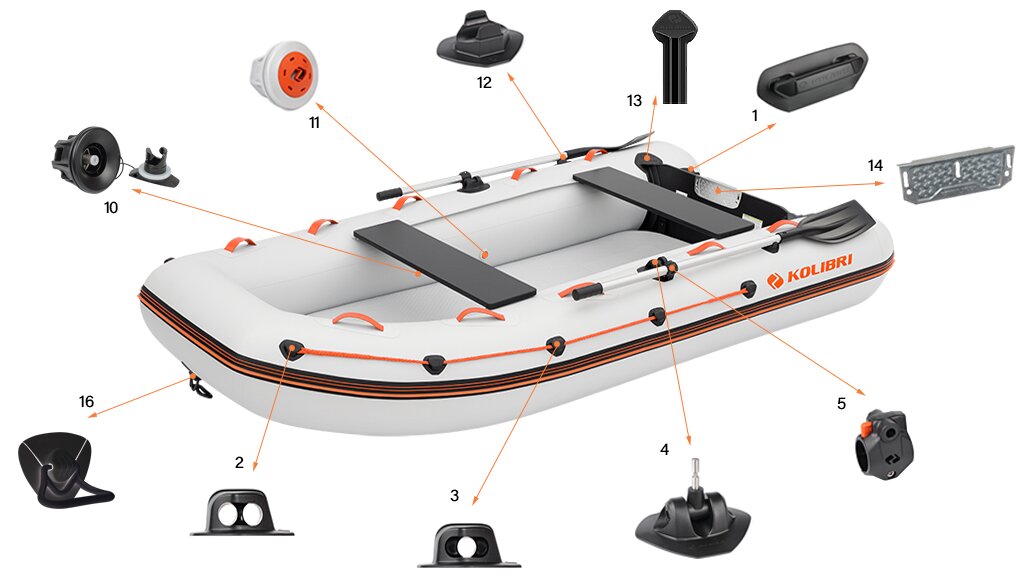 Motorboat accessories Kolibri KM-330XL
